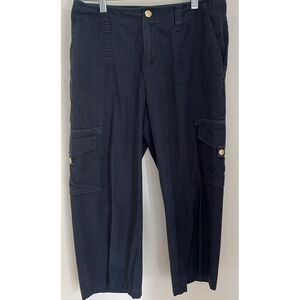 Chaps Ralph Lauren Women's Cotton‎ Navy Capri  Pants Size 6